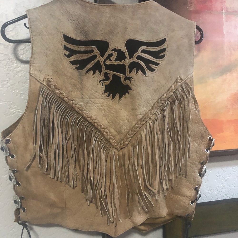 Genuine Leather Biker Vest